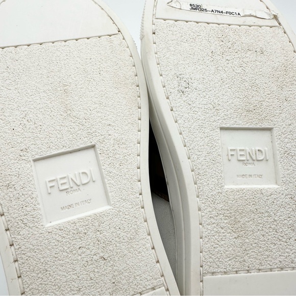 Fendi Monogram FF Nappa leather unisex junior sneakers - Picture 13 of 14